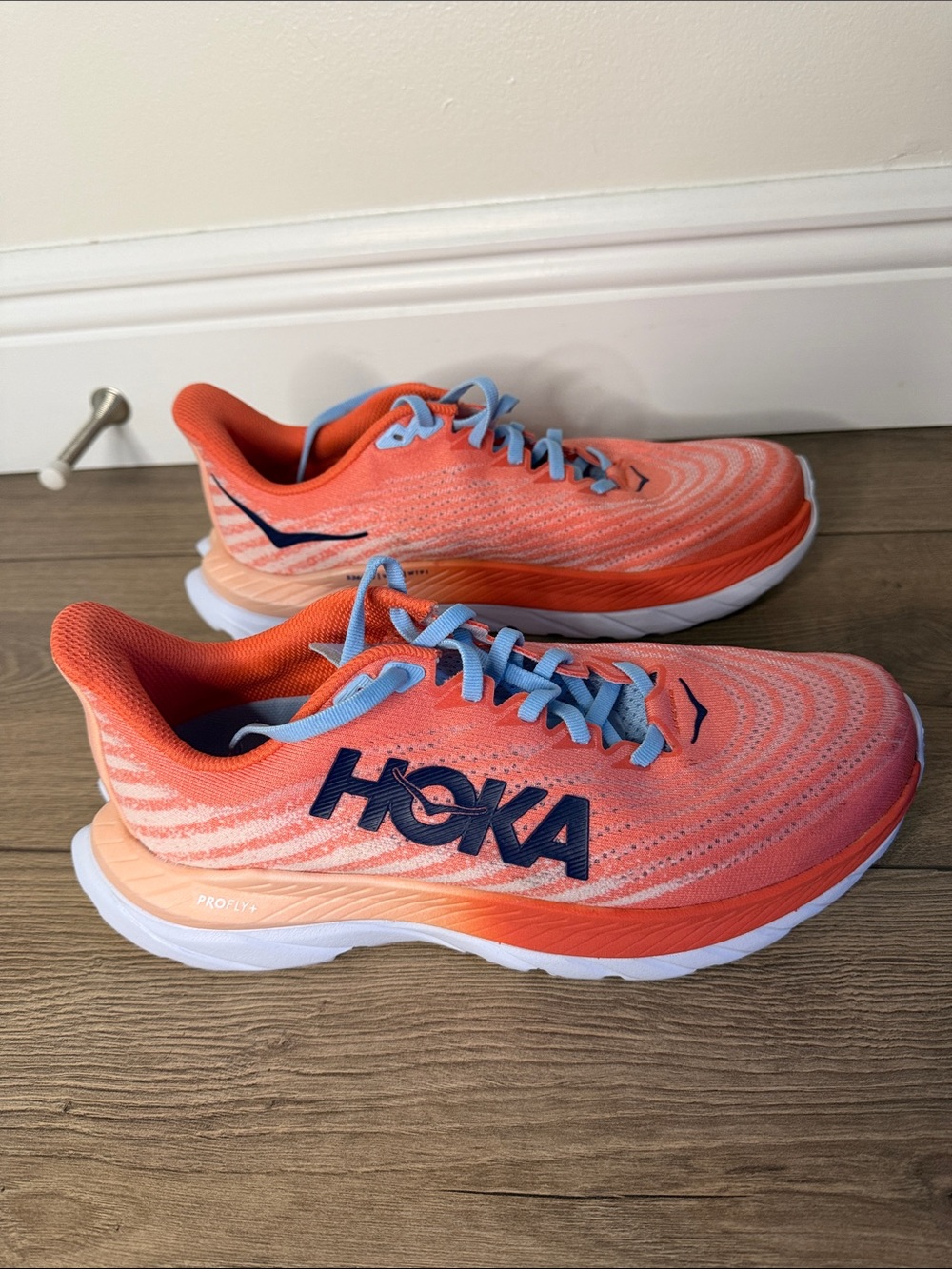 Hoka Mach 5 Women's Running Shoes Camellia Peach Parfait Workout size 8B - Picture 5 of 10
